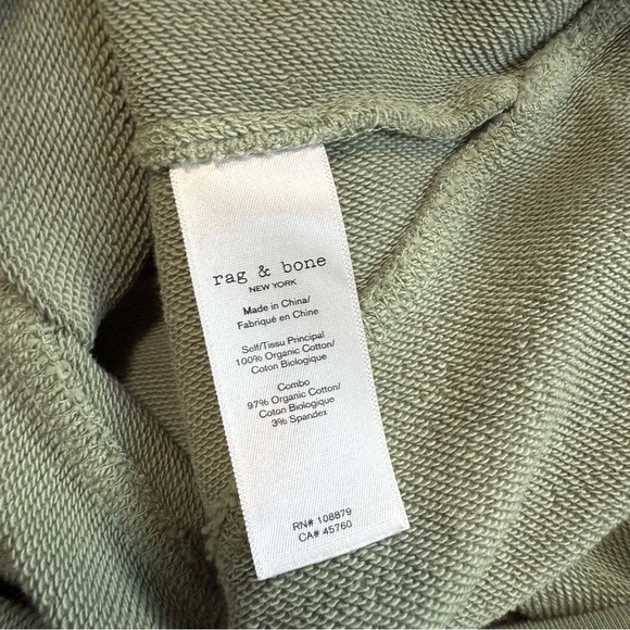 RAG AND BONE City Half Zip Terry Pullover - Picture 6 of 12